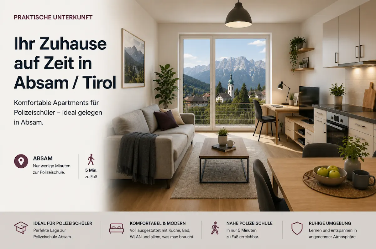 Unterkunft für Polizeischüler in Tirol